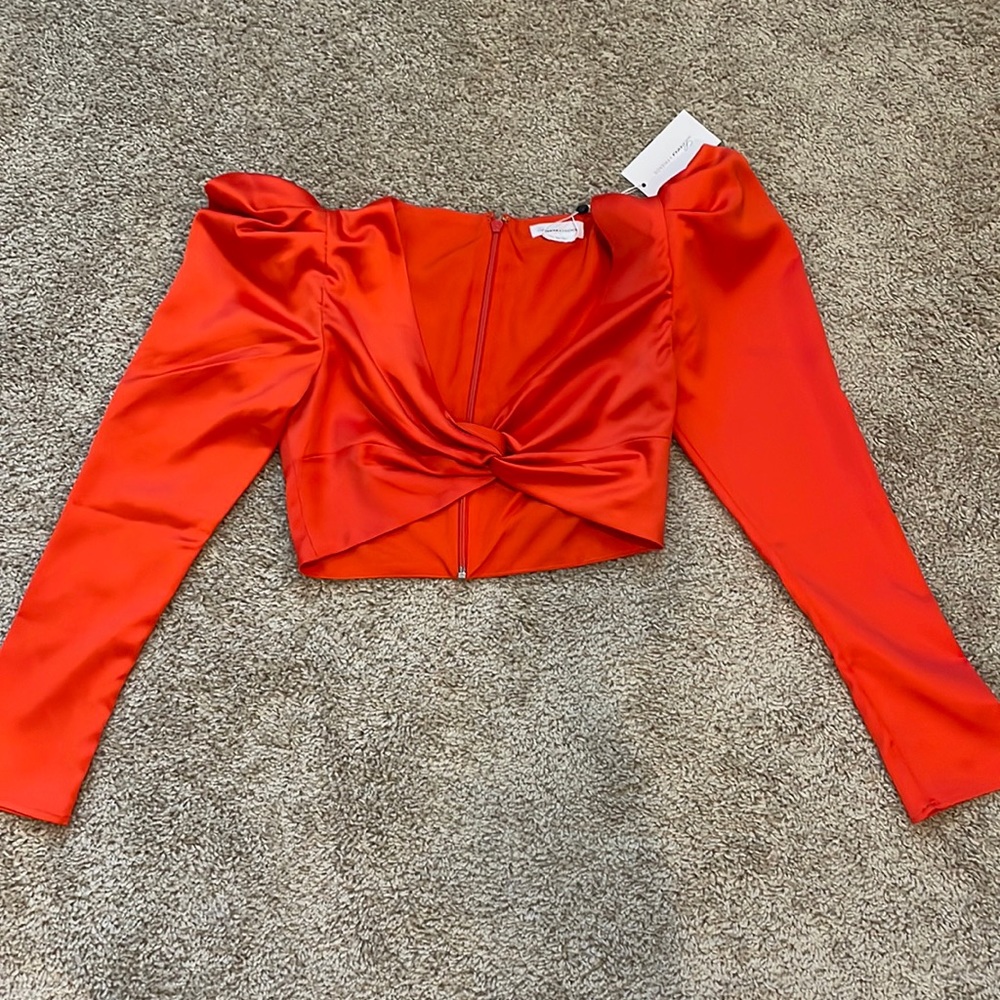 Beautiful red crop top